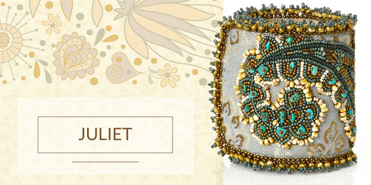 Juliet Bead Embroidery Bracelet