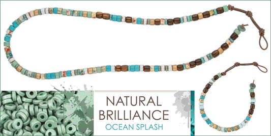 Ocean Splash Necklace and Bracelet