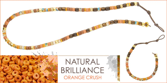 Orange Crush Necklace and Bracelet