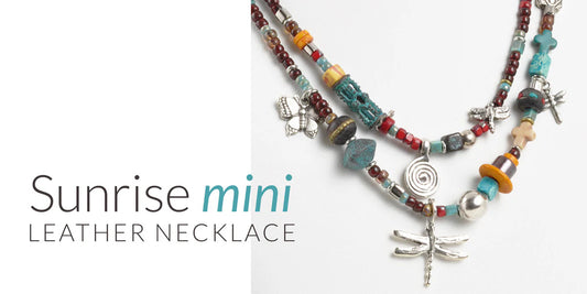 Sunrise Mini Leather Necklace