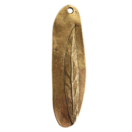 Nunn Design-Pewter-Charm Willow Leaf Antique Gold