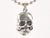 Finished Jewelry-Skull With Mustache-Antique Silver-Nickel Silver Ball Chain Necklace-24 Inches Tamara Scott Designs