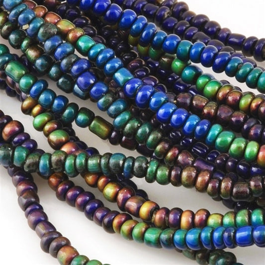 Mirage-6/0 Mood Beads-Color Changing-Quantity 1 Strand-45 Pieces (4mm)