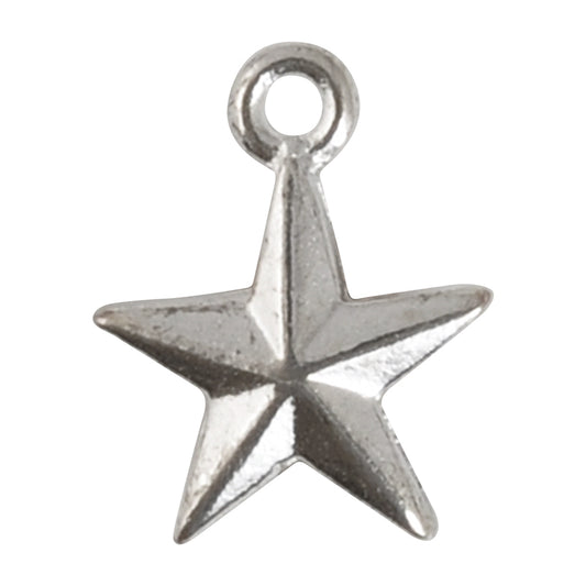 Nunn Design-Pewter-11x14mm Mini Star Charm-Antique Silver-Quantity 1