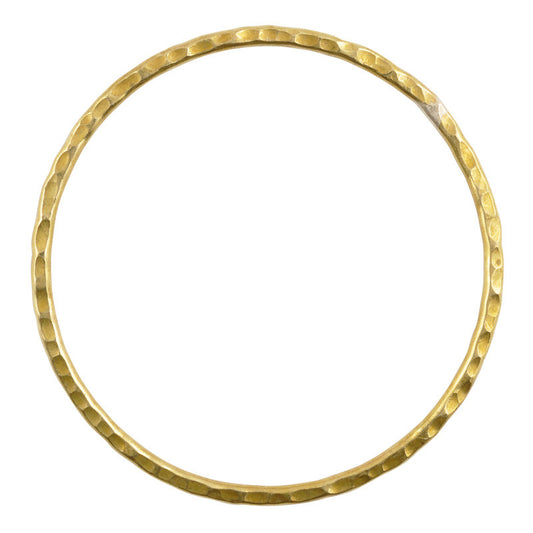 Brass-70mm Hammered Ring-Hilltribe-Quantity 1