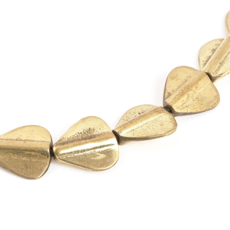 Brass Beads-16x4mm Flat Bicone Bead-Bronze-Quantity 2 Beads - Tamara Scott  Designs