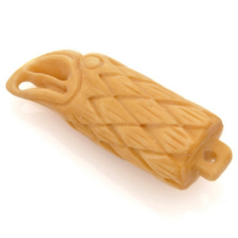 Carved-13x35mm Eagle Bead-Off White-Quantity 1