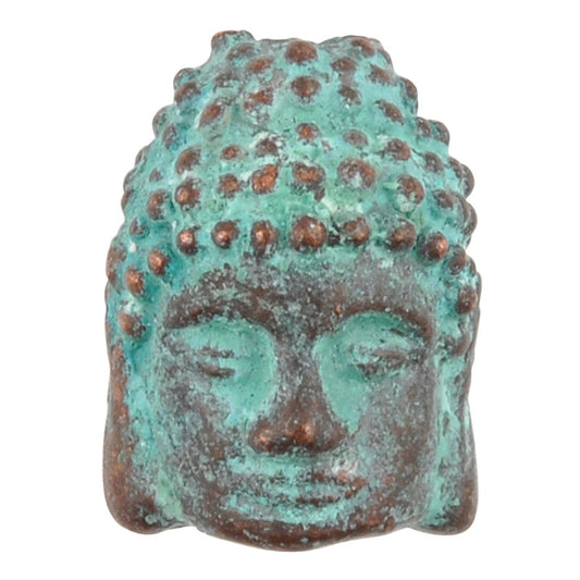 Casting-10x12mm Buddha-Green Patina