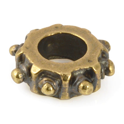 Casting-14mm Gear Bead-Antique Bronze