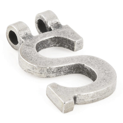 Casting-14x28mm Letter "S"-Antique Silver