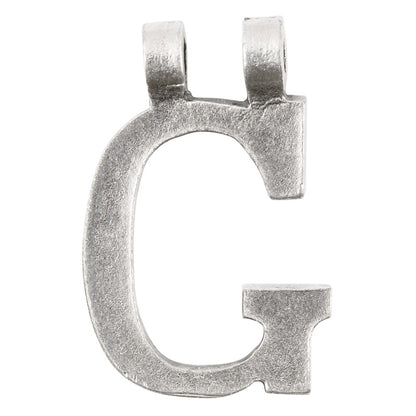 Casting-18x28mm Letter "G"-Antique Silver