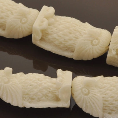 Casting-20x32mm Bird Bead-White-Quantity 1