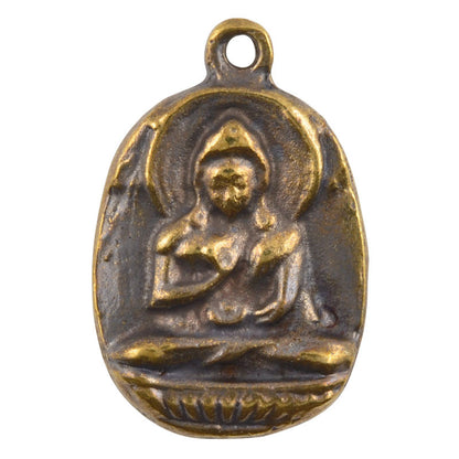 Casting-21x31mm Buddha Pendant-Antique Bronze