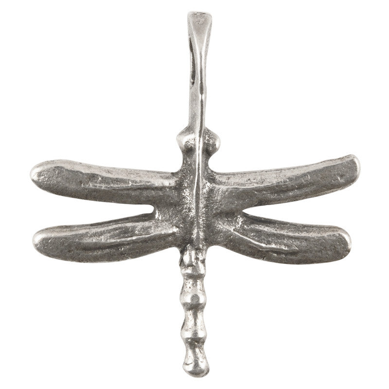 Casting-27x30mm Dragonfly-Antique Silver