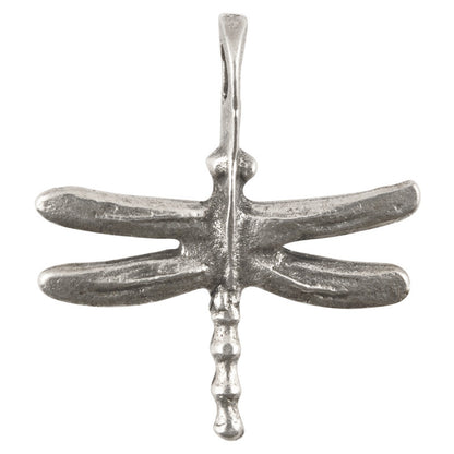 Casting-27x30mm Dragonfly-Antique Silver