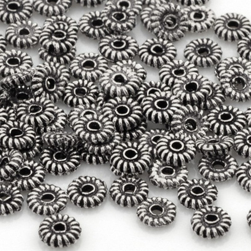 Casting-Spacer Bead-Antique Silver-Quantity 20