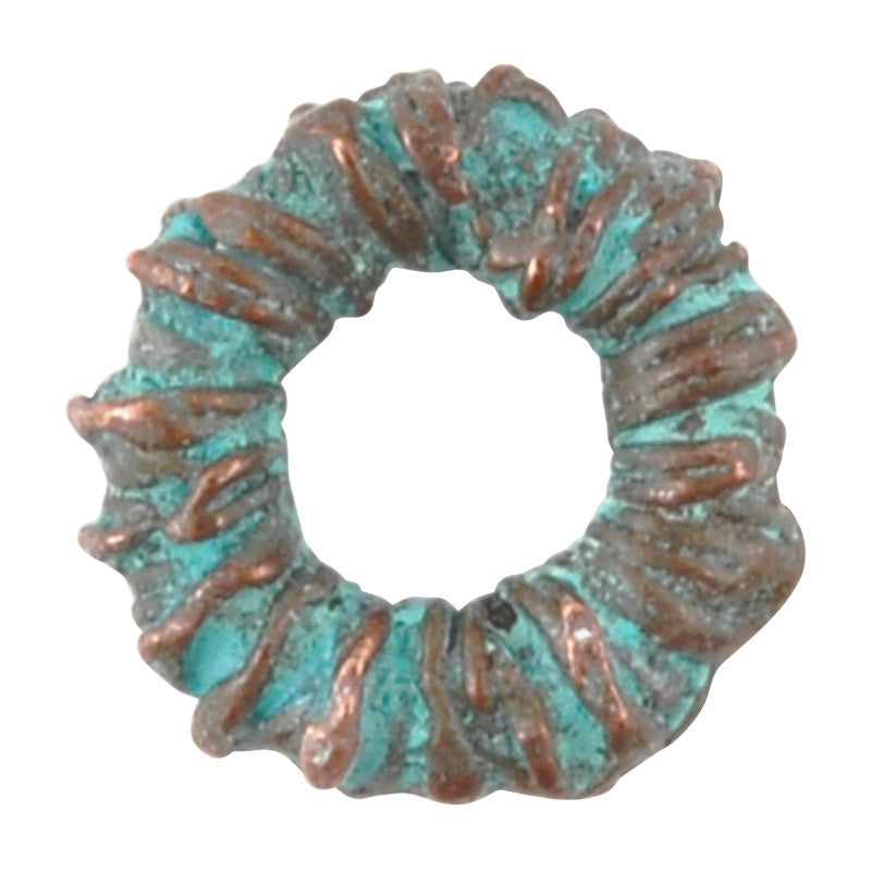 Casting-8mm Wrap Spacer-Green Patina