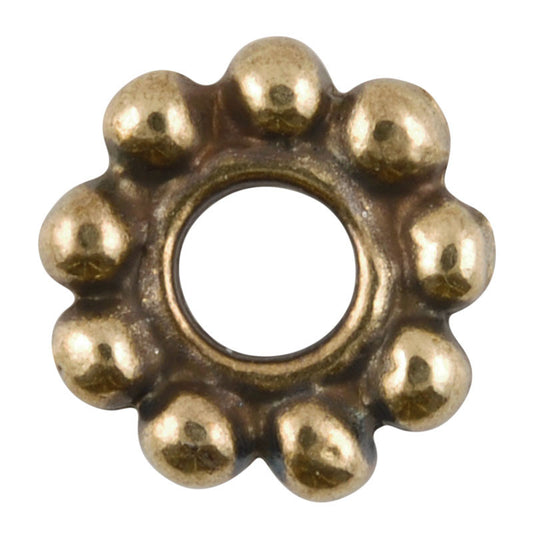 Casting Beads-10mm Dot Spacer-Antique Bronze