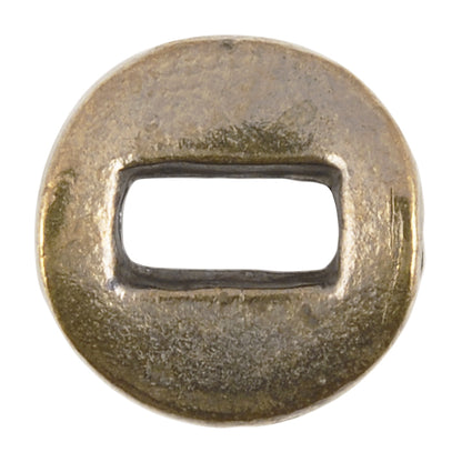 Casting Beads-11mm Round Flat Pinch-Antique Bronze