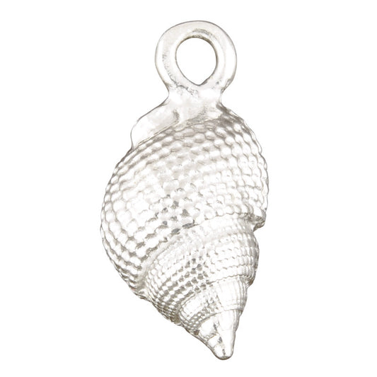 Casting Charm-11X23mm Whelk Shell-Silver-Quantity 1