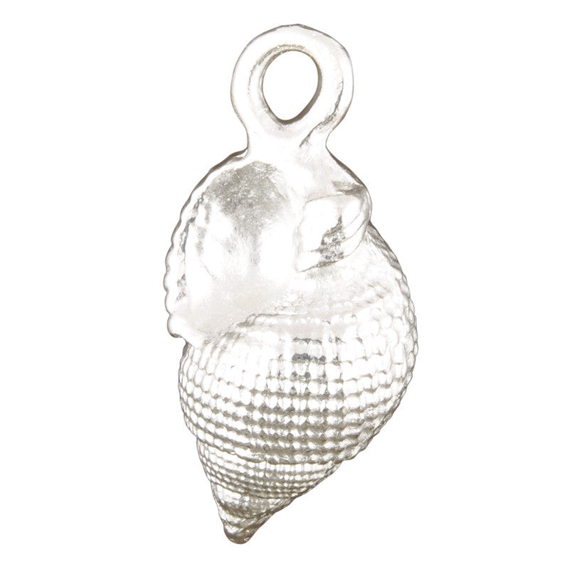 Casting Charm-11X23mm Whelk Shell-Silver-Quantity 1