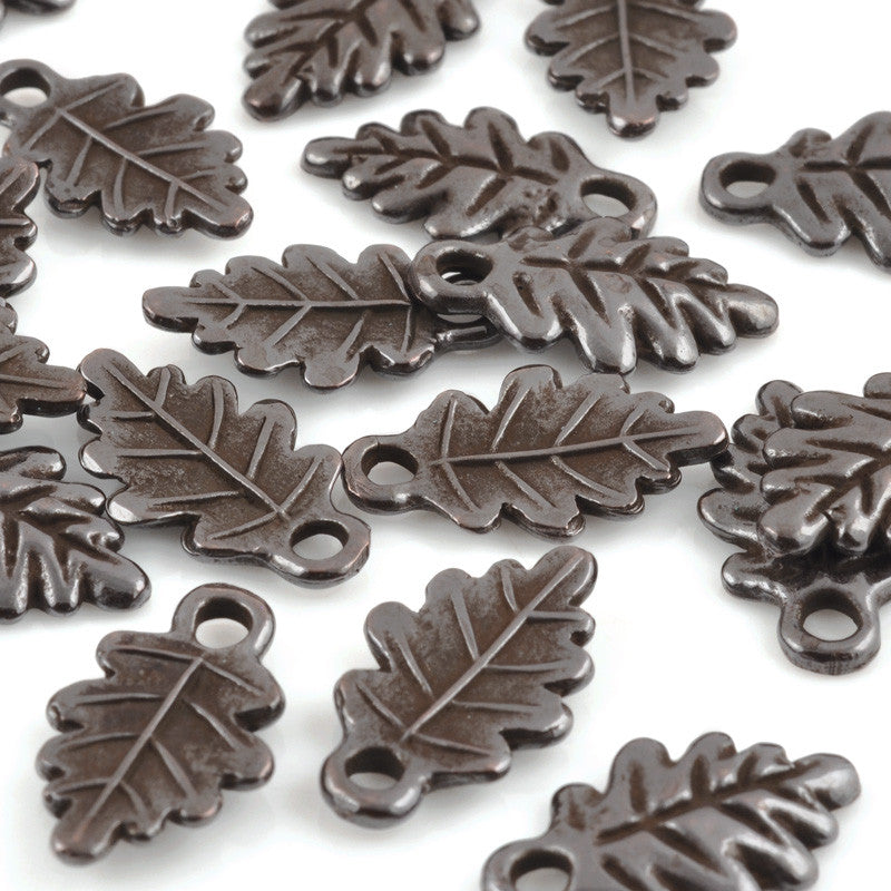 Casting Charm-12x20mm Fall Leaf-Brown Oxide