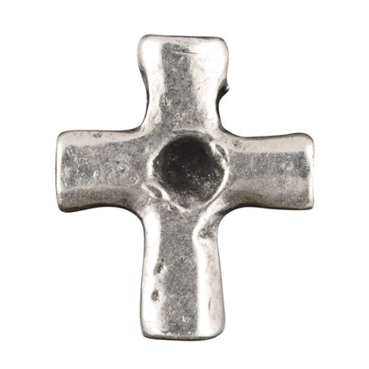 Casting Charm-14x17mm Cross-Antique Silver