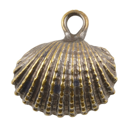 Casting Charm-20mm Cockle Shell-Antique Bronze