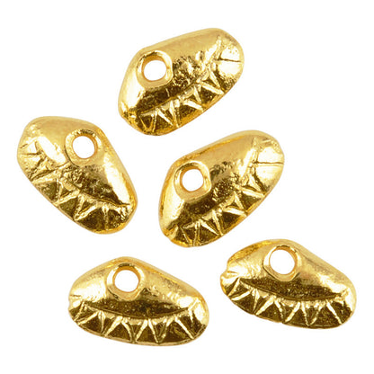 Casting Charm-6x10mm Tiny Clam-Medium-Gold