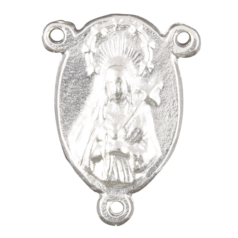 Casting Connector-14x20mm Rosary Metal-Silver