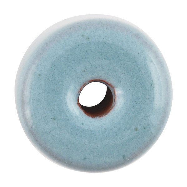 Ceramic Beads-10x13mm Round Tube-Stone Blue