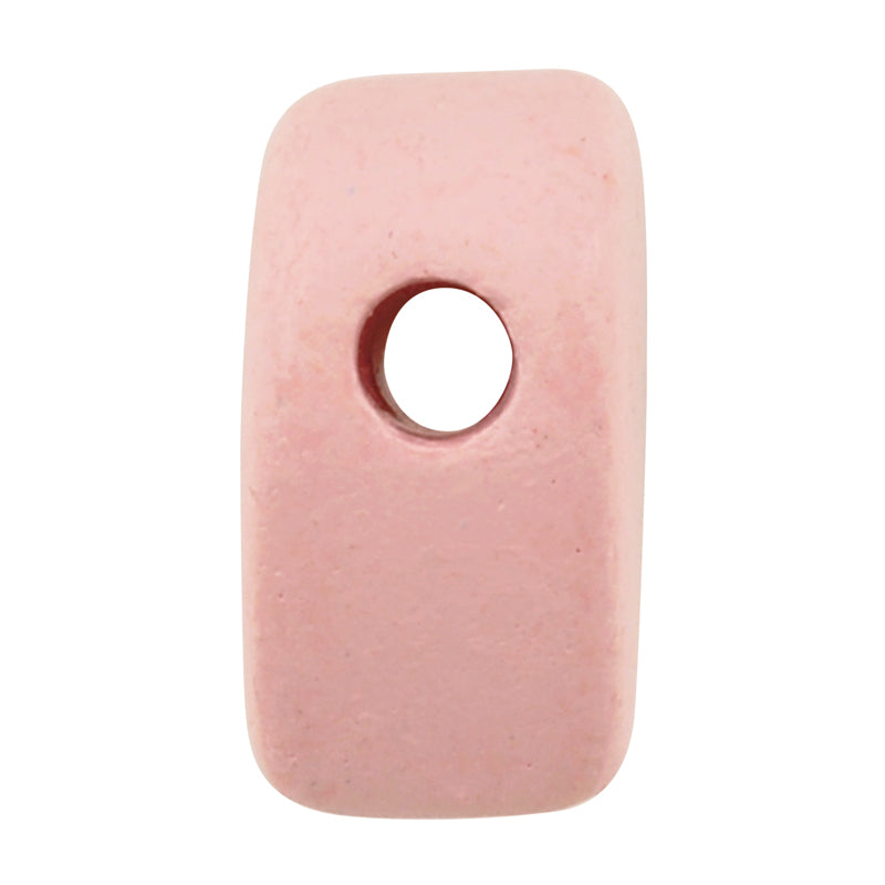 Ceramic Beads-15x14.7mm Heart-Rose Water-Quantity 1