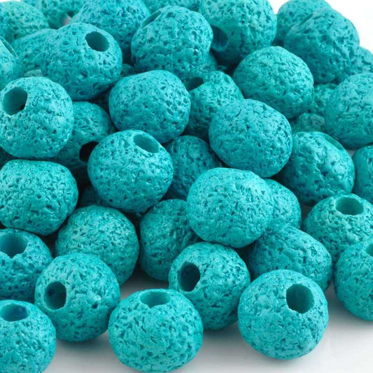 Ceramic Beads-16mm Coarse Round-Turquoise-Quantity 1