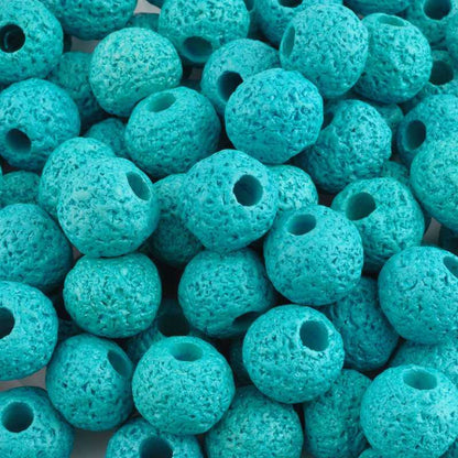 Ceramic Beads-16mm Coarse Round-Turquoise-Quantity 1