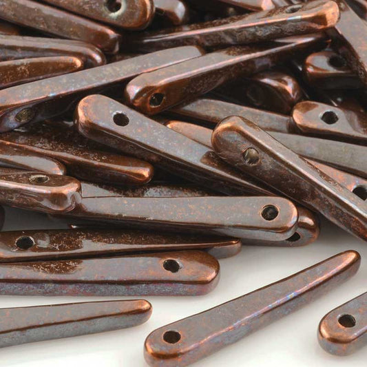 Ceramic Beads-31mm Dagger-Antique Copper-Quantity 5