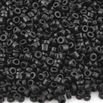 Ceramic Beads-3mm Tube-Black