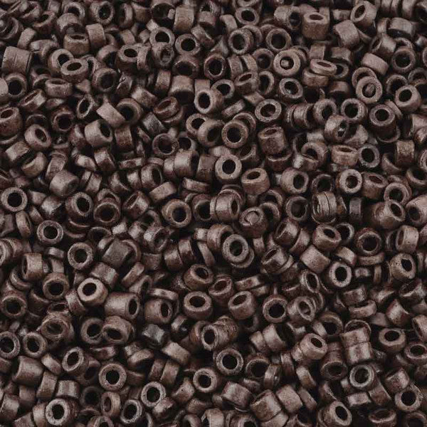 Ceramic Beads-3mm Tube-Burnt Umber