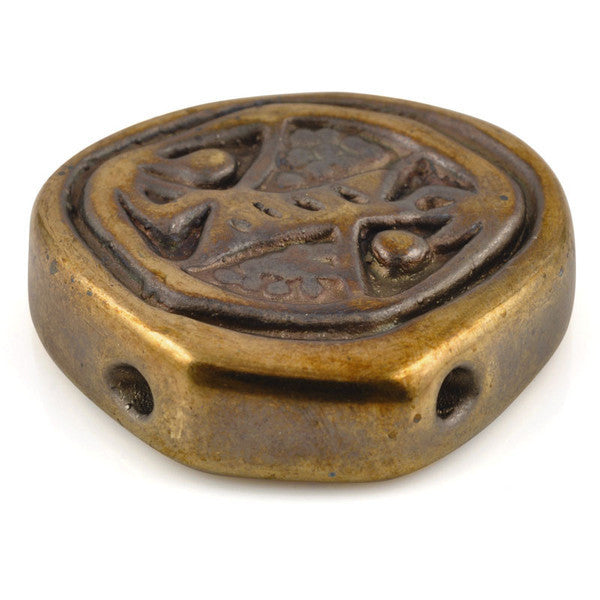 Ceramic Beads-44mm Good Fortune-Antique Bronze