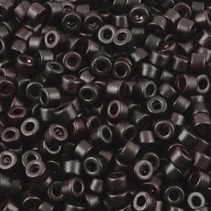 Ceramic Beads-4x6mm Tube-Burnt Umber