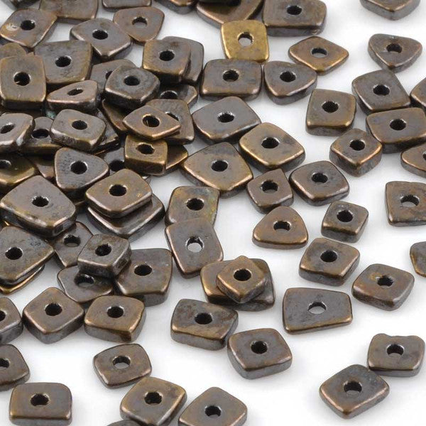 Ceramic Beads-5mm Abstract-Antique Bronze