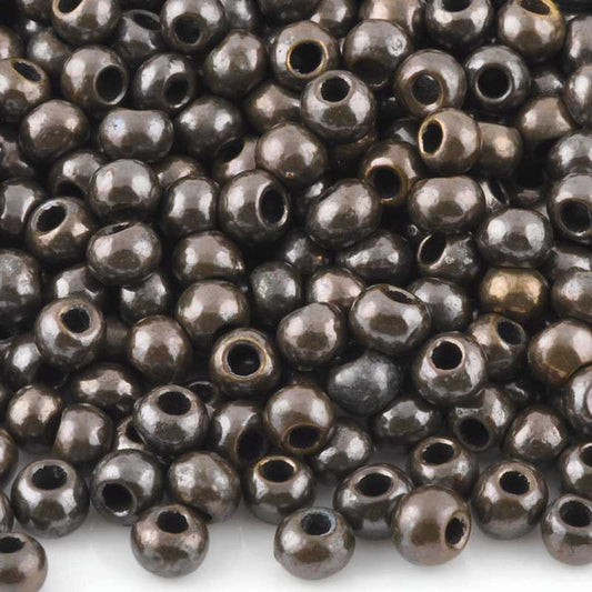 Ceramic Beads-5mm Round-Antique Bronze