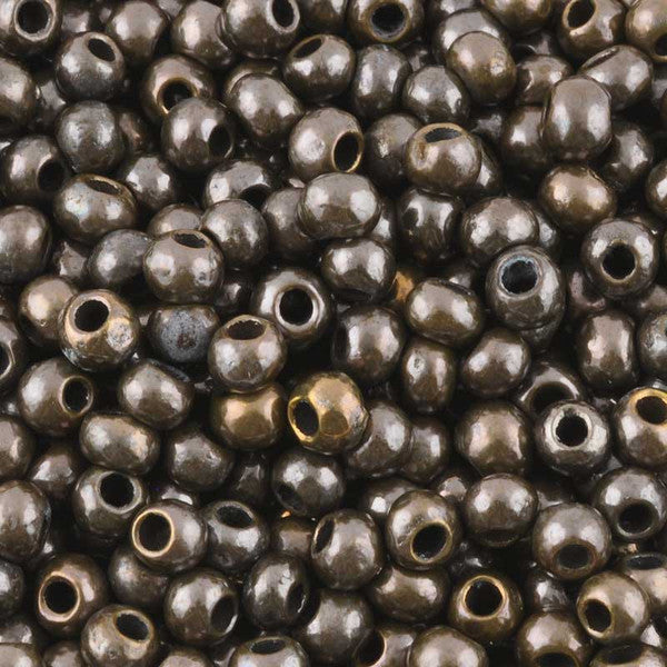 Ceramic Beads-5mm Round-Antique Bronze