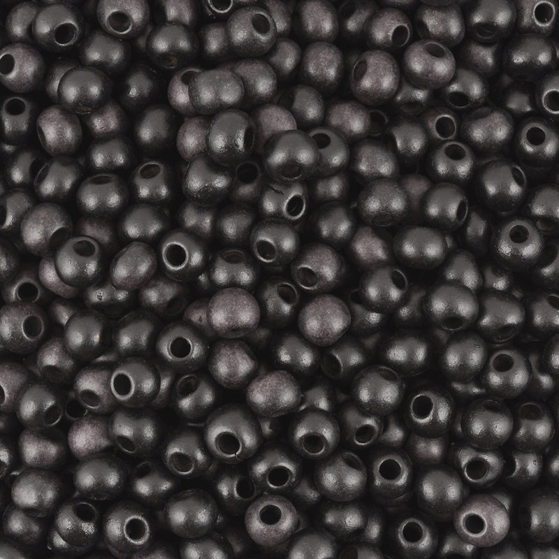 Ceramic Beads-5mm Round-Black