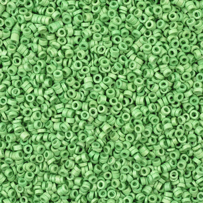 Ceramic Beads Wholesale-3mm Tube-Lime Green-50 Grams