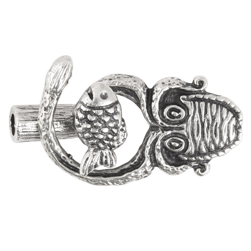 Clasp-37x16mm Sealife Clasp-Antique Silver