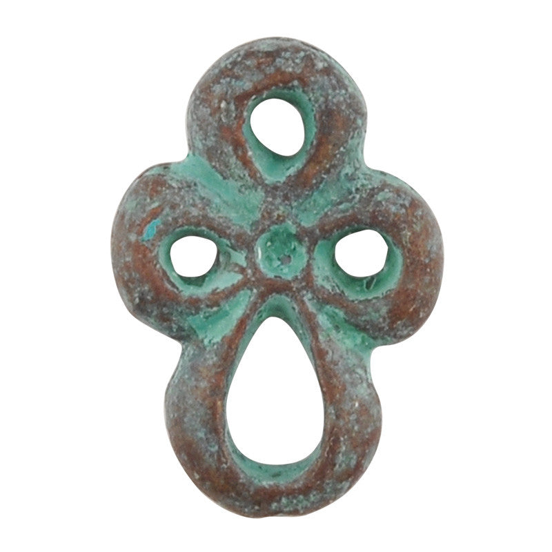 Clasp-7x17mm Hook & 9x13mm Eye-Green Patina