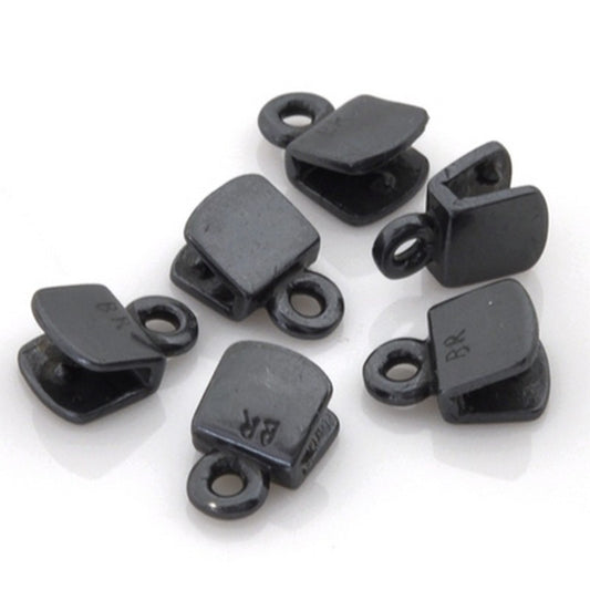 Findings-5mm Flat Crimp End-Gunmetal-Quantity 6