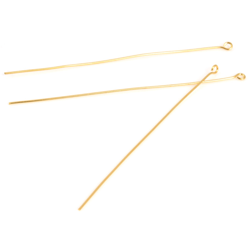 Findings-Three Inch Eye Pin-Gold-Quantity 25