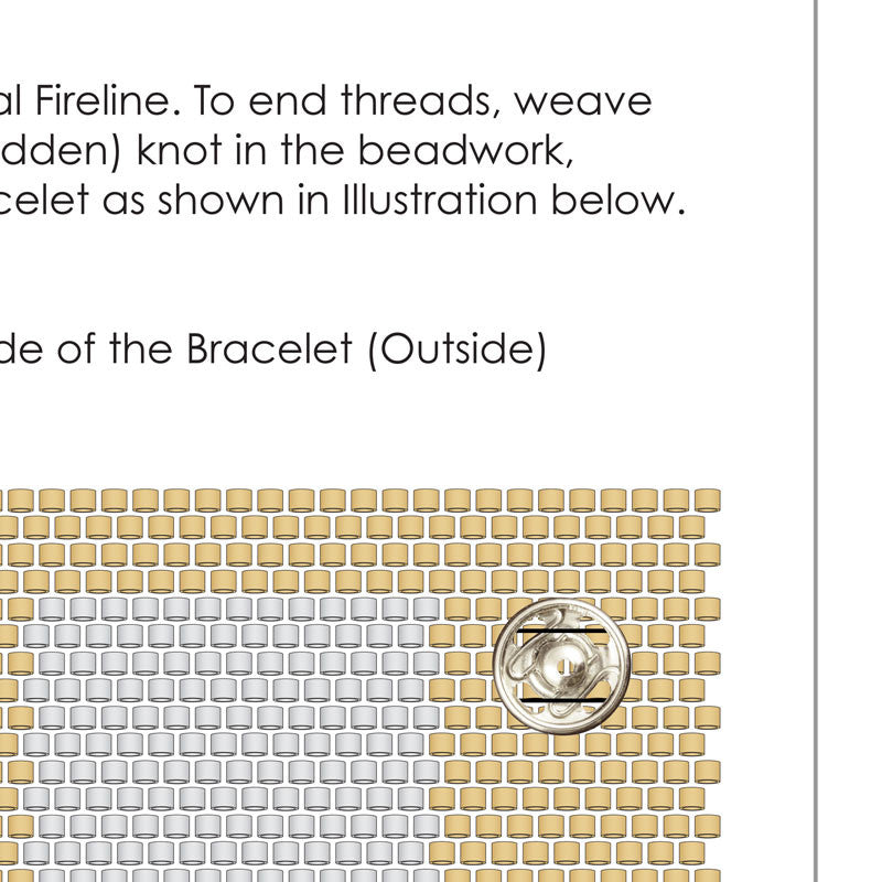 Free Beading Patterns-Pdf Pattern-Sandbox-24kt Gold