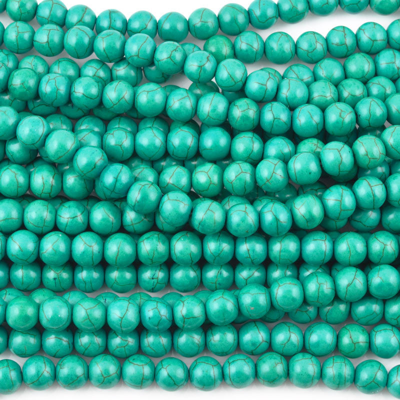 Gemstone-Beads-12mm Matte Green-Synthetic - Tamara Scott Designs